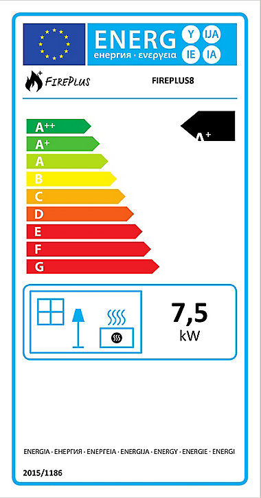 Poêle à granulés Fire plus 7.48 Kw - Surface de chauffe 70 m²