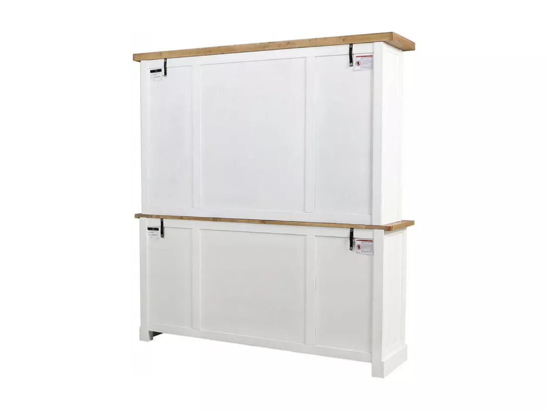 Buffet vaisselier Bois-MDF Blanc - Rivages Interior's