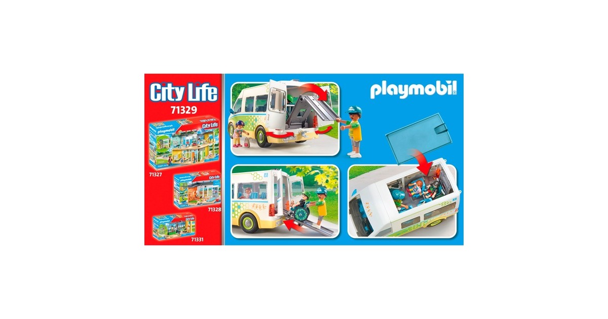 PLAYMOBILCity Life - Schoolbus Constructiespeelgoed  (71329)