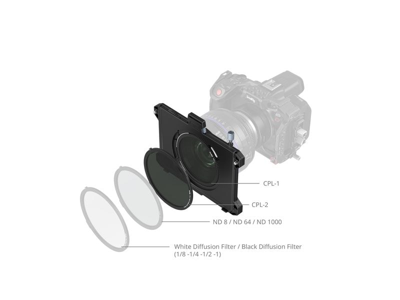 Smallrig Matte Box Kit CPN & VND Matte Box Kit mit CPL- und VND-Filtern