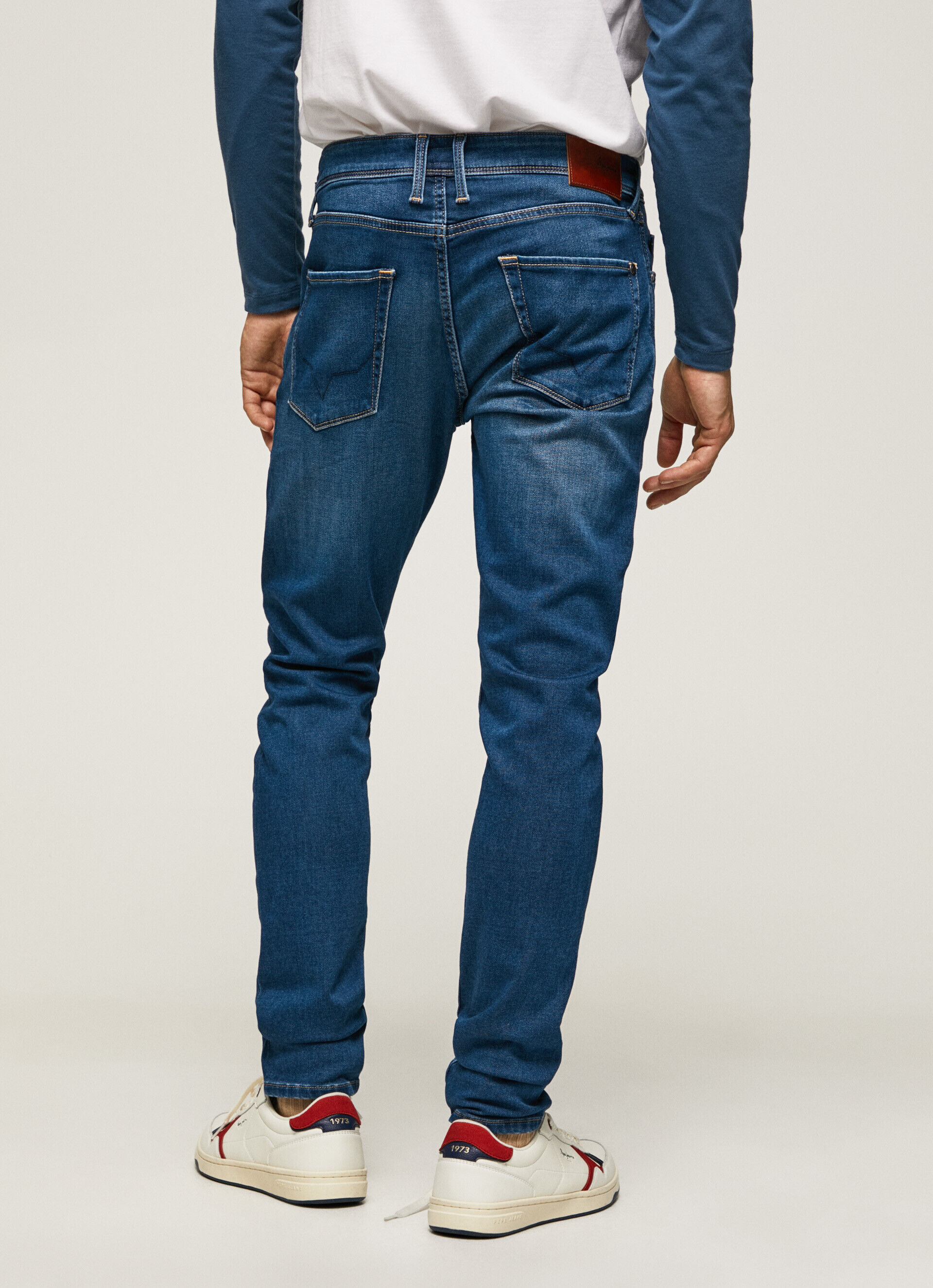 Calça jeans skinny de cintura baixa Jean Finsbury Fit - jeans