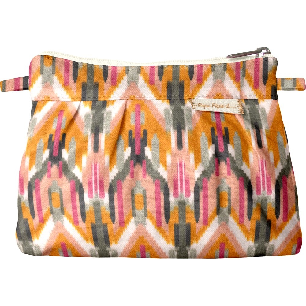 Mini Pochette Plissée Ikat Ocre