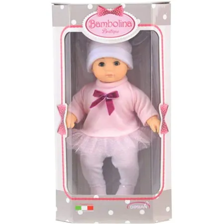 Bambolina Puppe Boutique mit Outfit und Mütze, ca. 20 cm