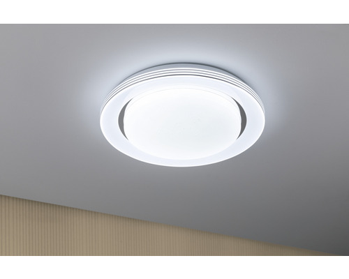 LED plafondlamp 24W 750 lm RGB Ø 37,5 cm SpacyColor chroom + afstandsbediening + regenboogeffect + instelbaar wit + nachtlampfunctie