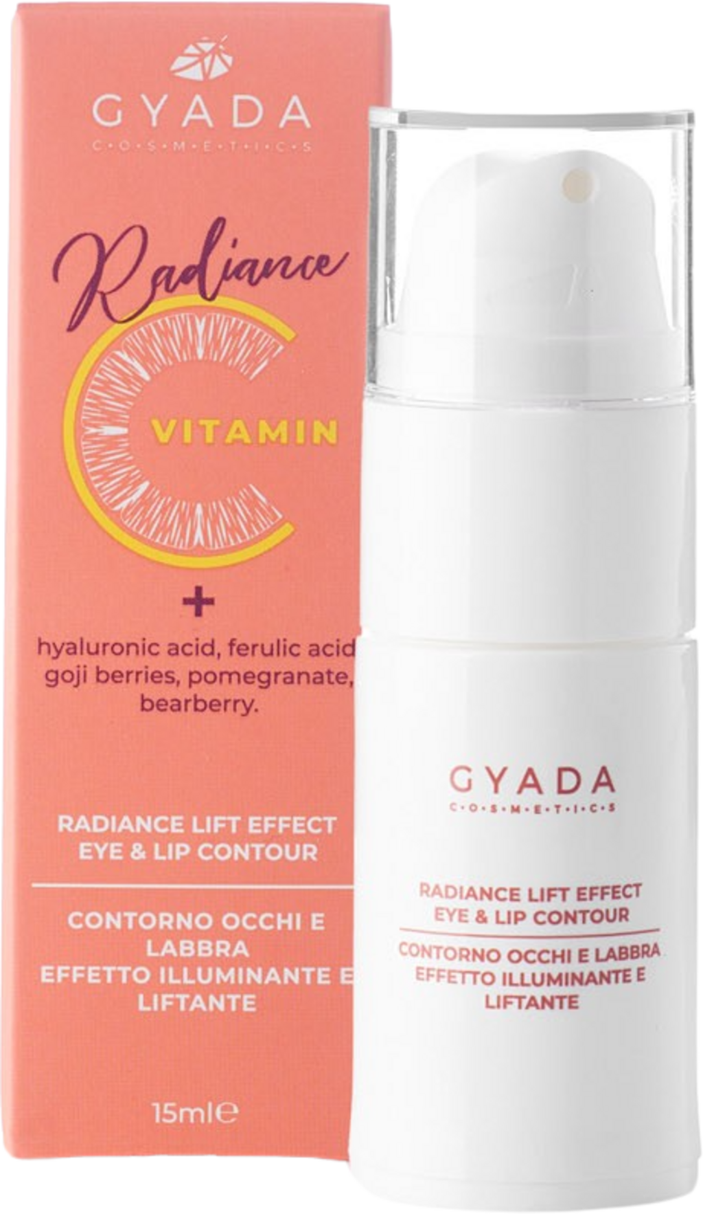GYADA Cosmetics  Radiance Augen- & Lippenkonturpflege, 15 ml