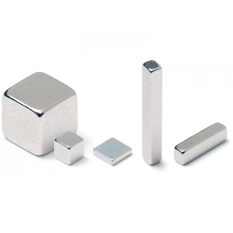 Quadermagnet Neodym, silber