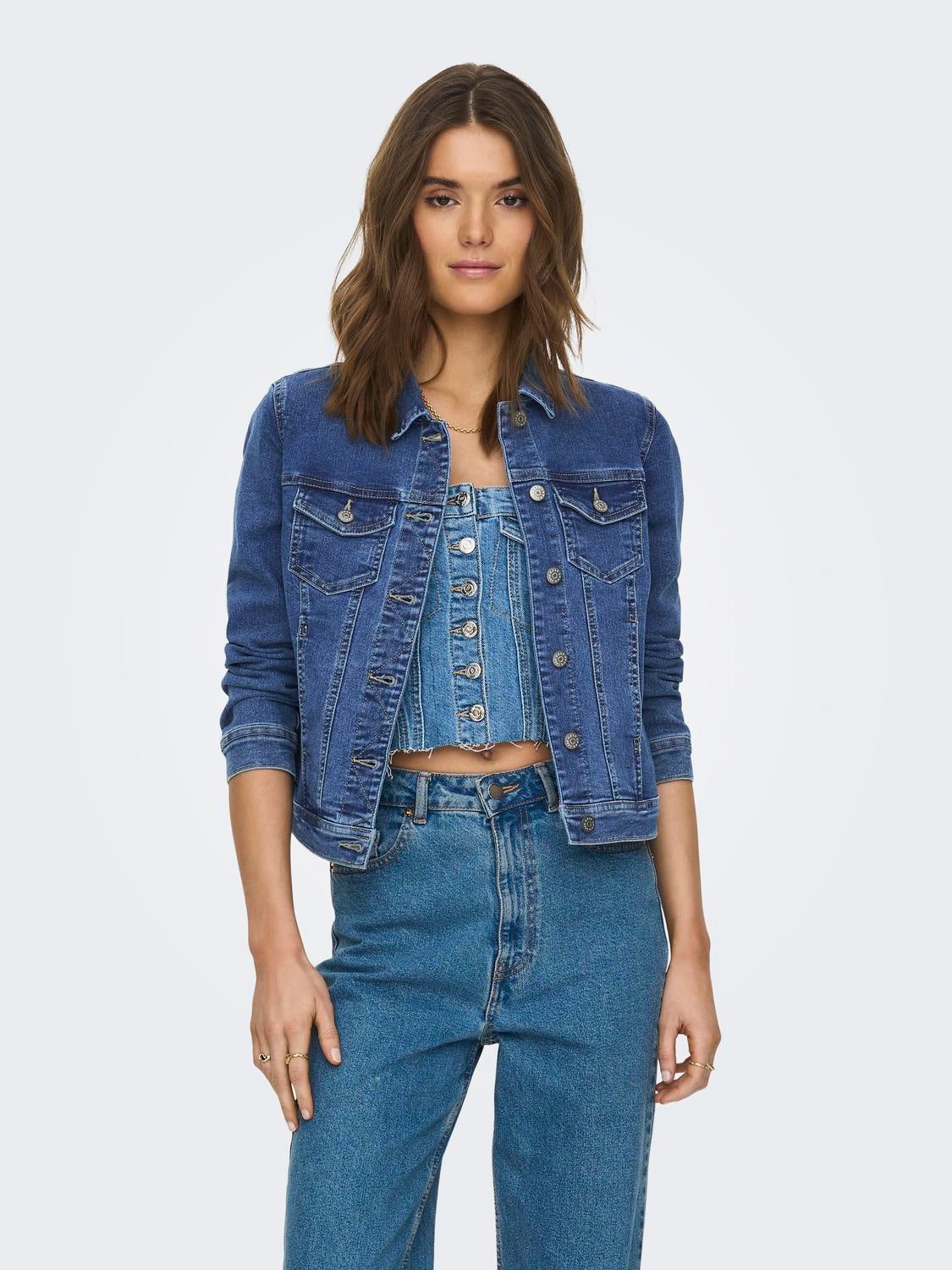 ONLWONDER Jeansjacke Medium Blue Denim