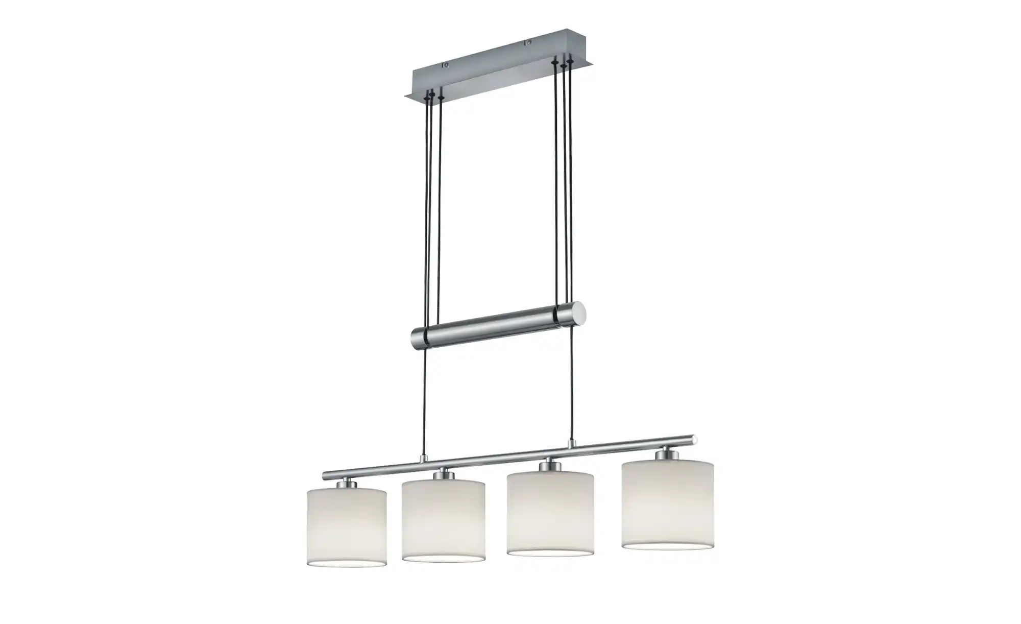 Trio Pendelleuchte, 4-flammig, Stoffschirm