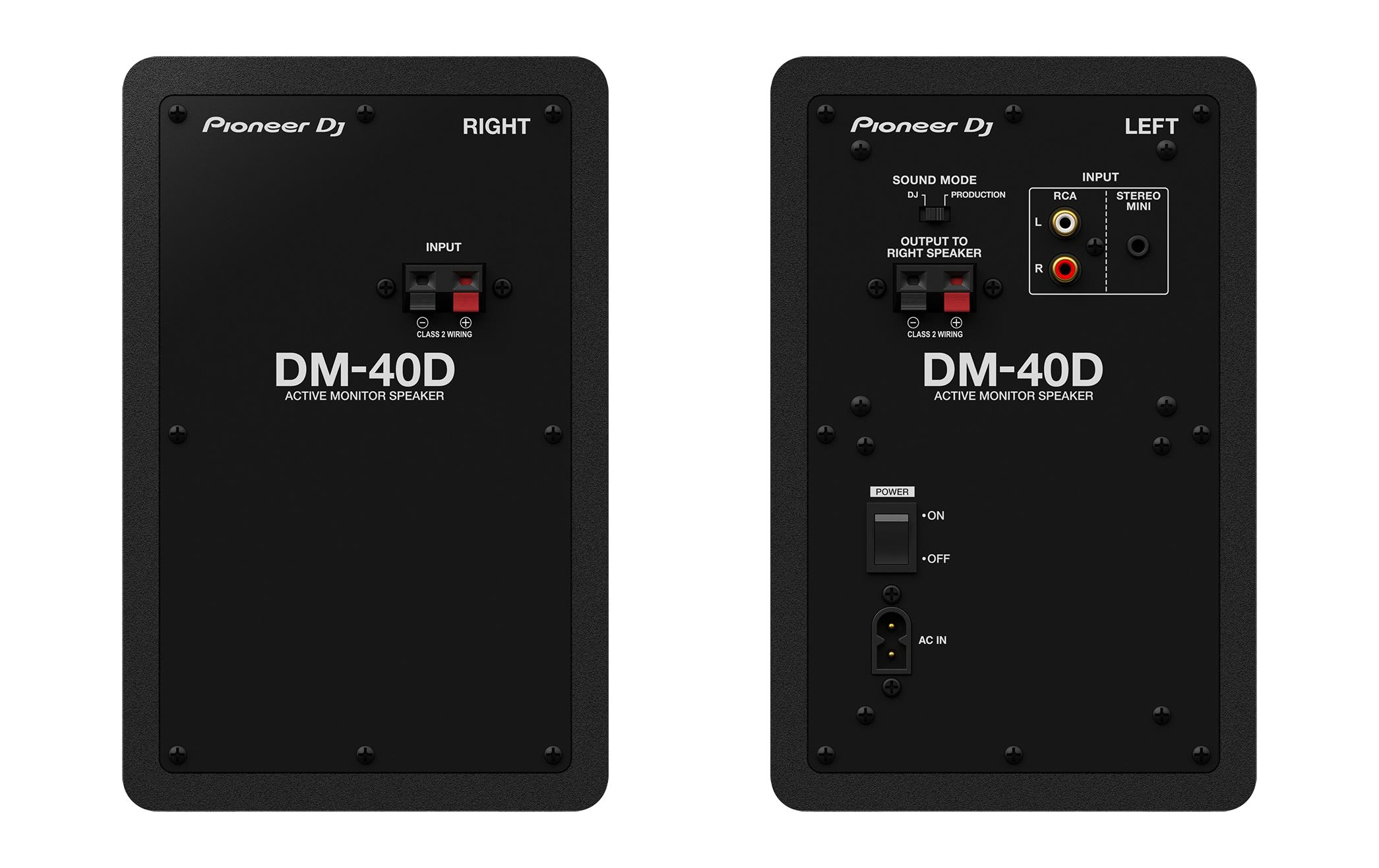 Studiomonitore DM-40D Schwarz<br>Lautsprecher mit ausgewogenem, druckvollem Bassklang