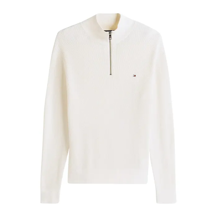 Tommy Hilfiger Textured Quarter Zip Sweater Heren