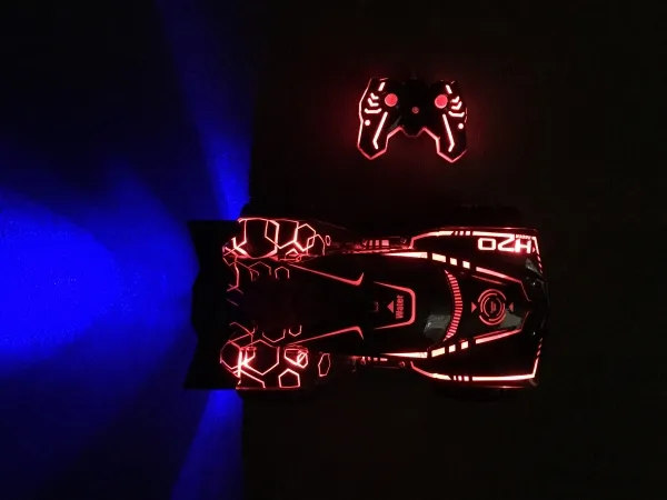 RC Steam Climber m. lys & røg - RØD
