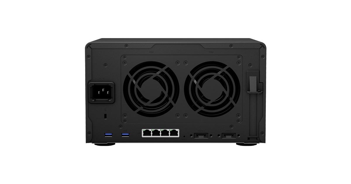 SynologyDiskStation DS1621+ nas  (Zwart, 4x LAN, 3x USB-A 3.2 (5 Gbit/s))