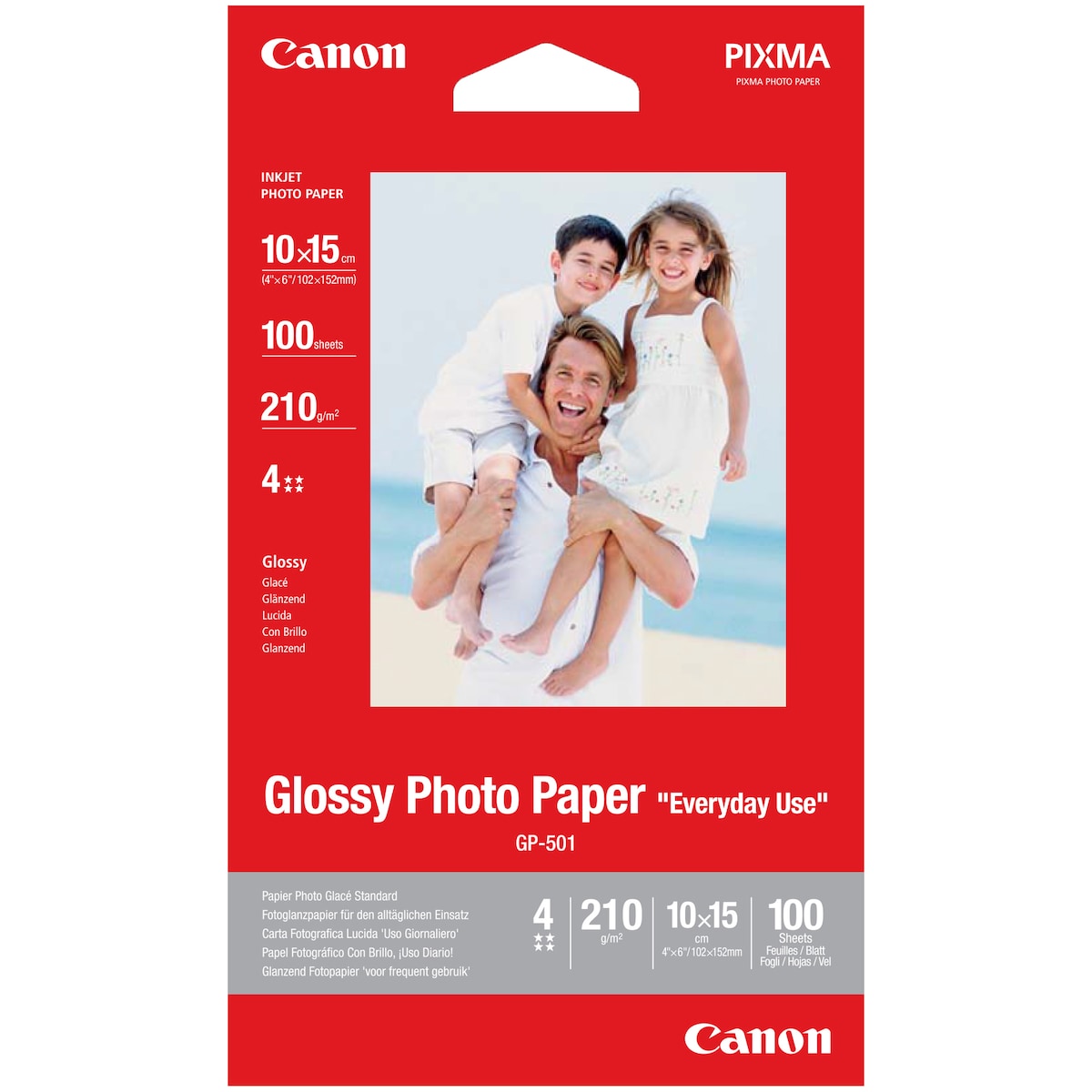Canon glanset fotopapir GP-501 10x15 cm (100 ark)