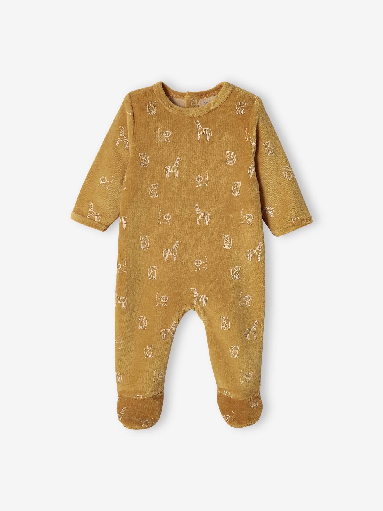 Conjunto com 2 macacões de veludo para bebê 