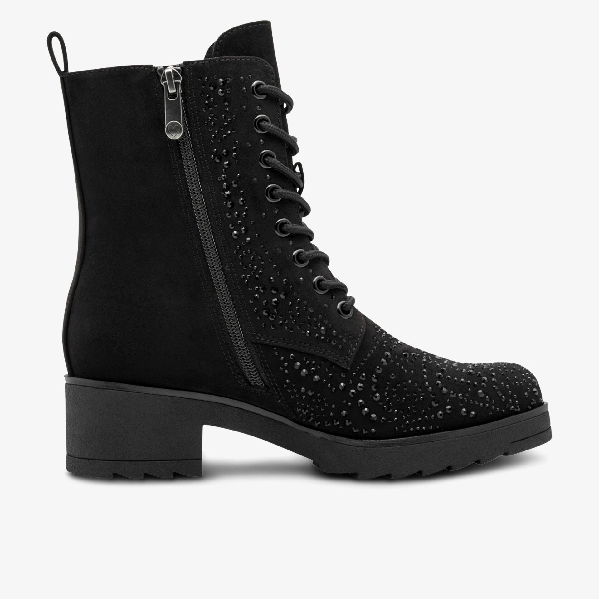 MARCO TOZZI Damen Schnürstiefeletten schwarz