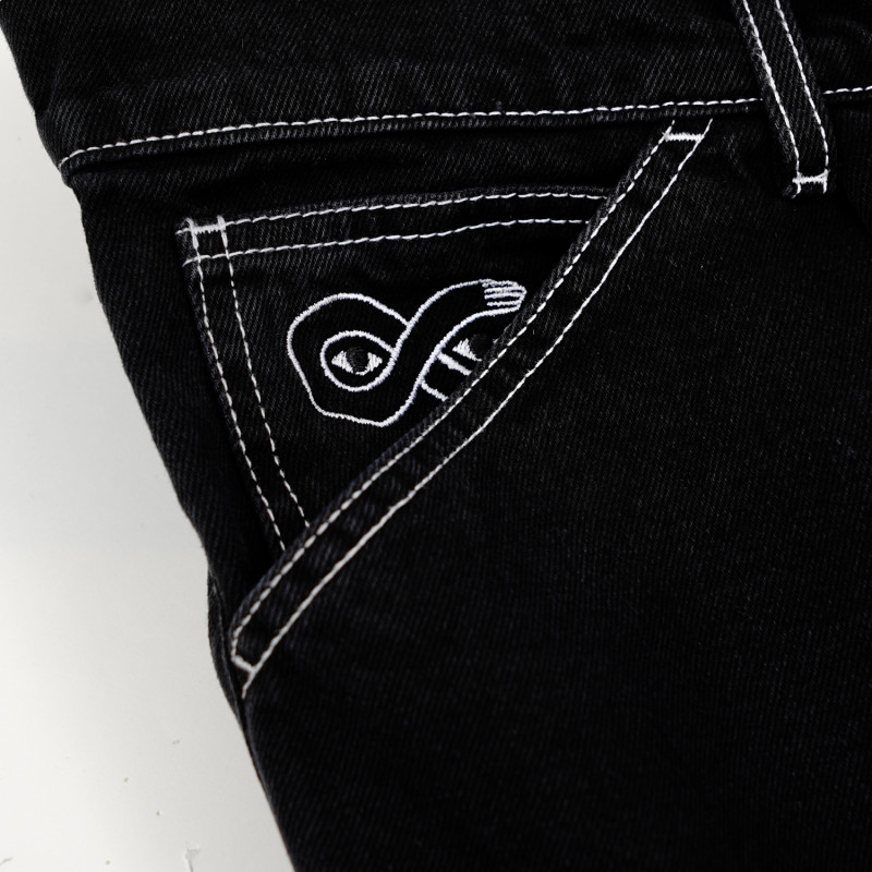 Short long en denim OG - Noir