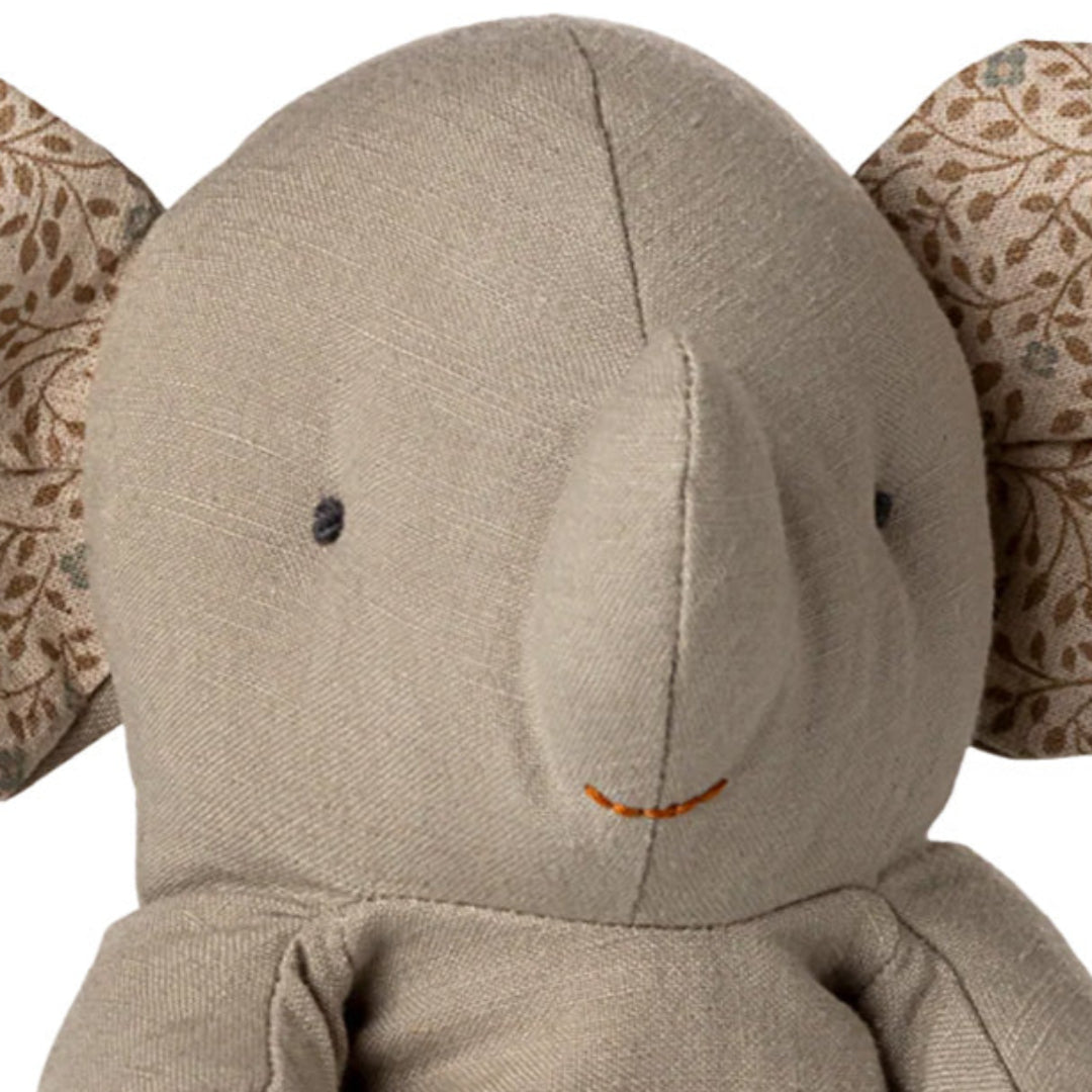 maileg knuffelolifant safari friends - iron grey - 25 cm