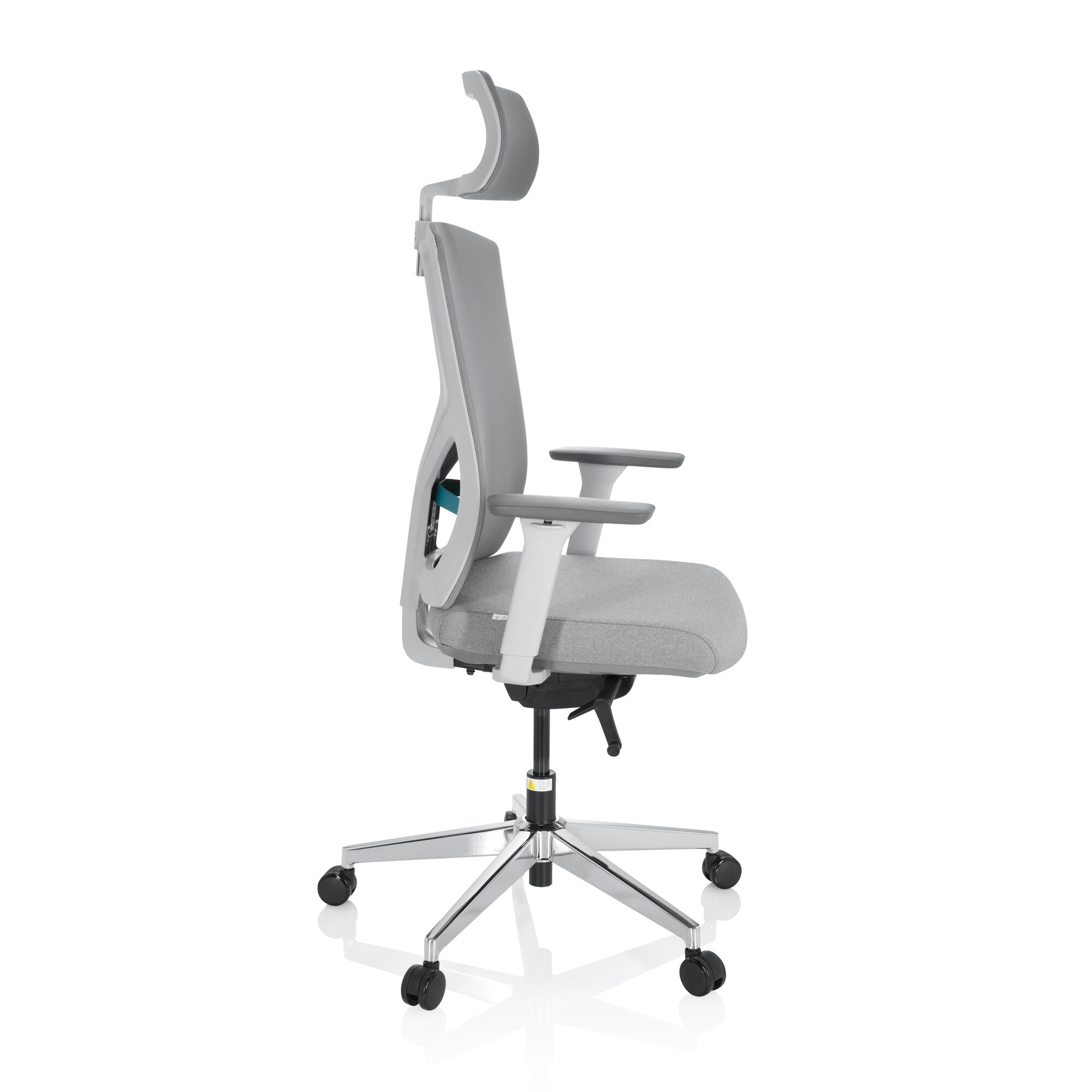 Profi Bürostuhl BRETON PRO W Stoff/Netzstoff mit Armlehnen (höhenverstellbar) hjh OFFICE