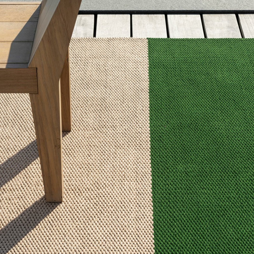 Tapis extérieur vert 140x200 cm