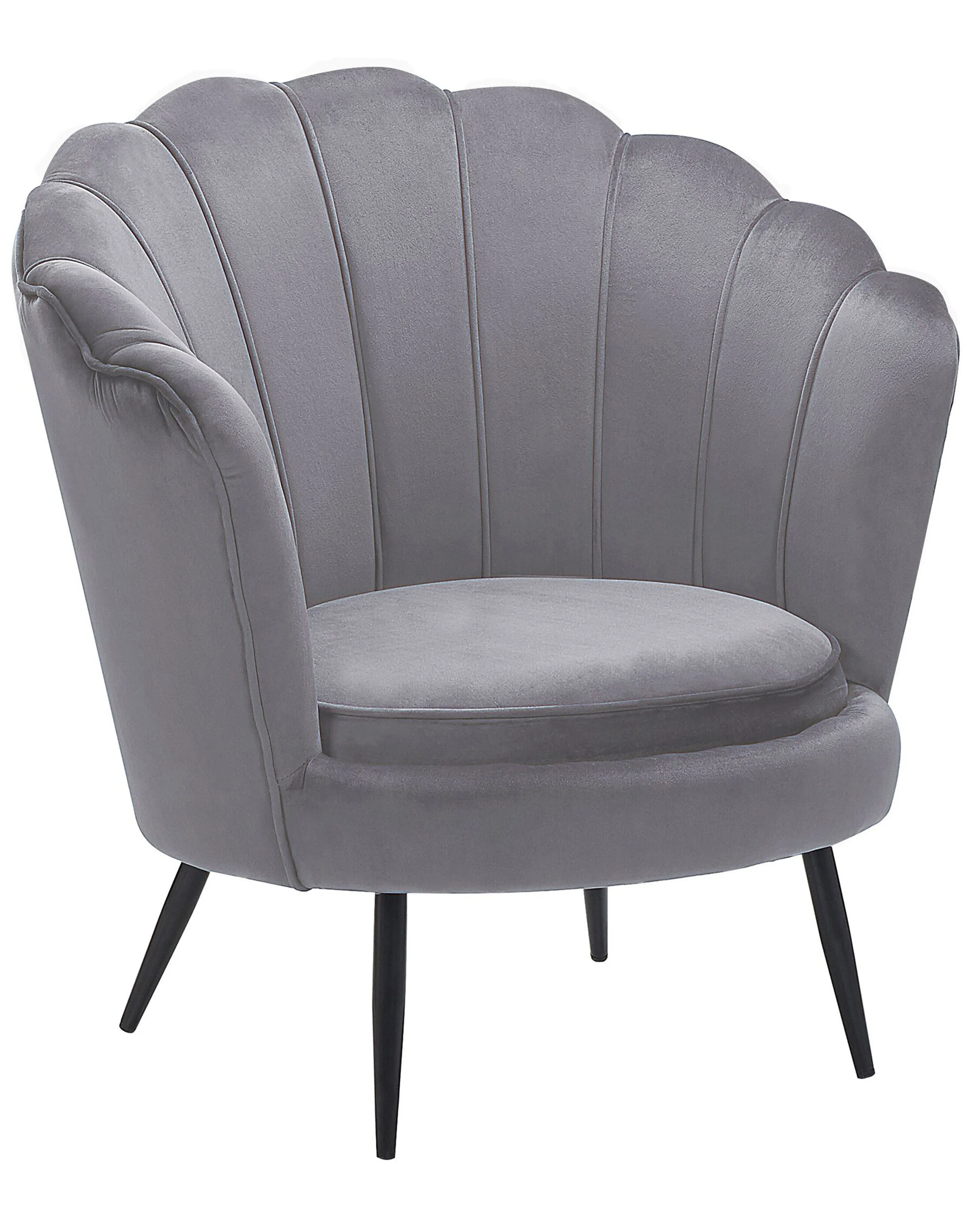 Fauteuil LOVIKKA Fluweel Grijs