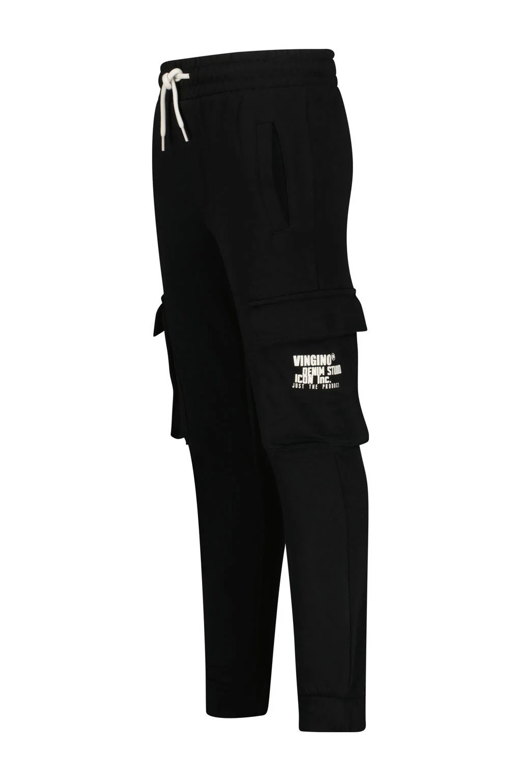 Vingino tapered fit joggingbroek Sallo zwart