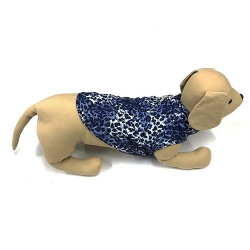 Colete acolchoado Mi&dog com estampa de chita para cães