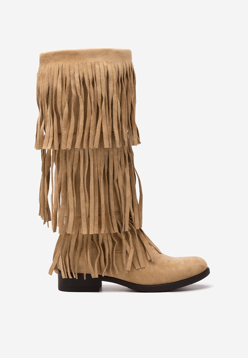 Bottes plates femme kaki Eriora