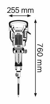 Bosch GSH 16-30 Breekhamer in Koffer - 0611335100