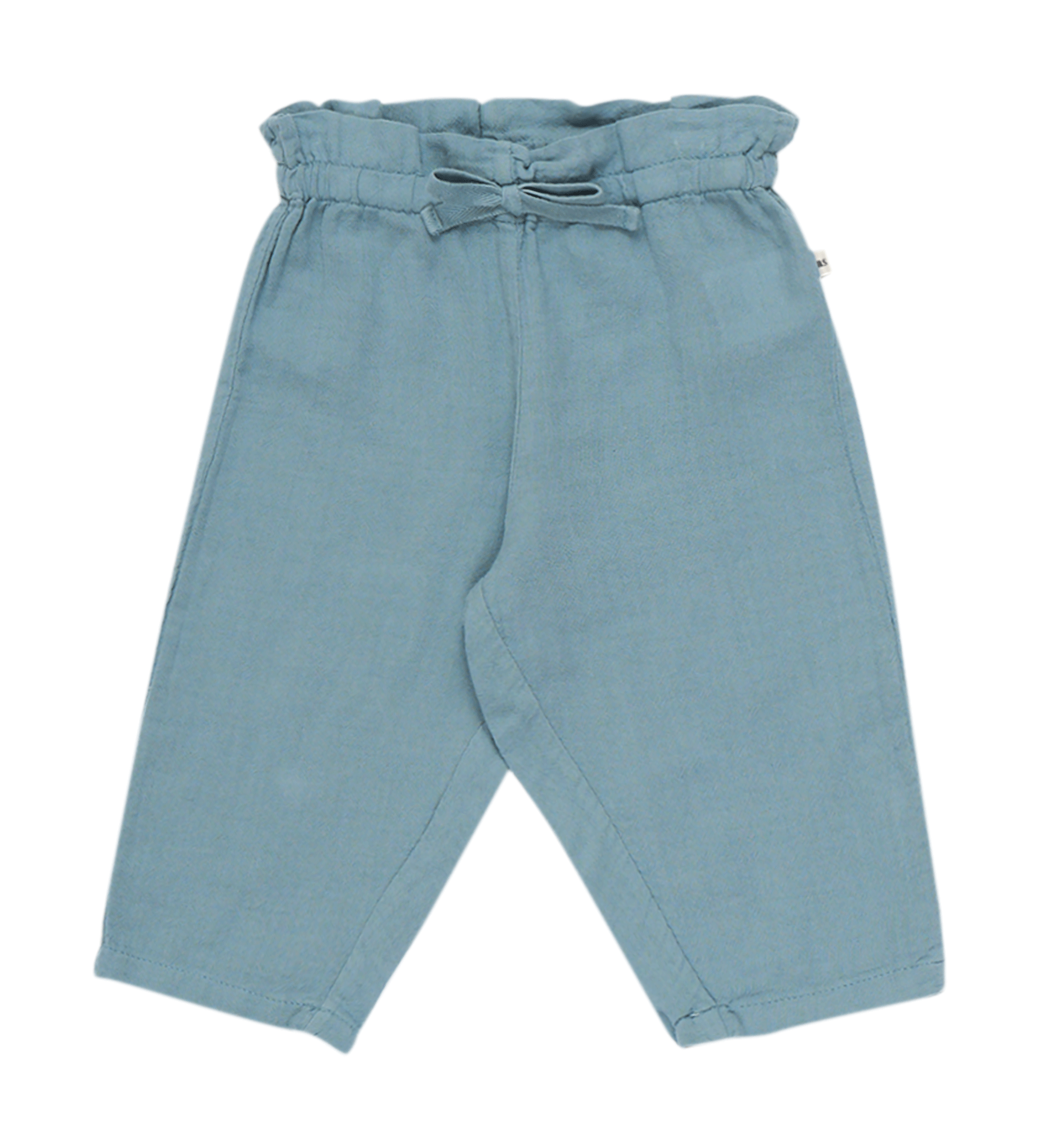 OLIVIA - Pantalon droit en coton | Bleu