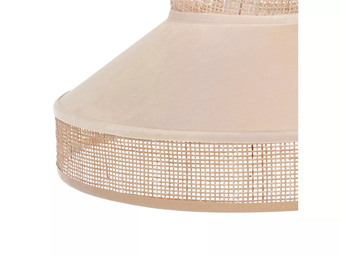 Lampe suspension BATALI Rotin Beige