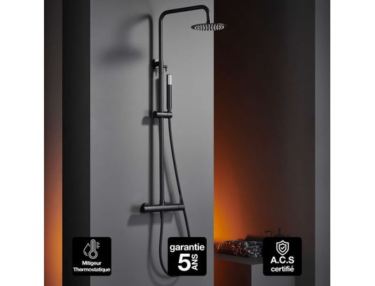 IMEX PRODUCTS - Barre et colonne de douche Colonne de douche thermostatique turn clean system imex kent...