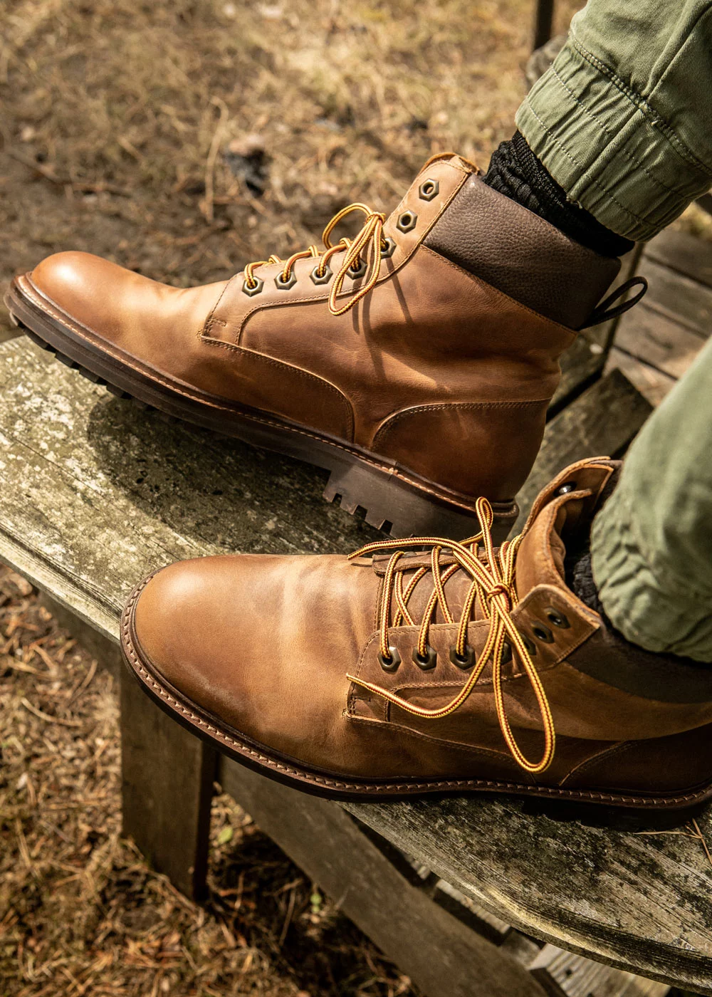 BOOTS RUFINO CUIR MARRON CLAIR