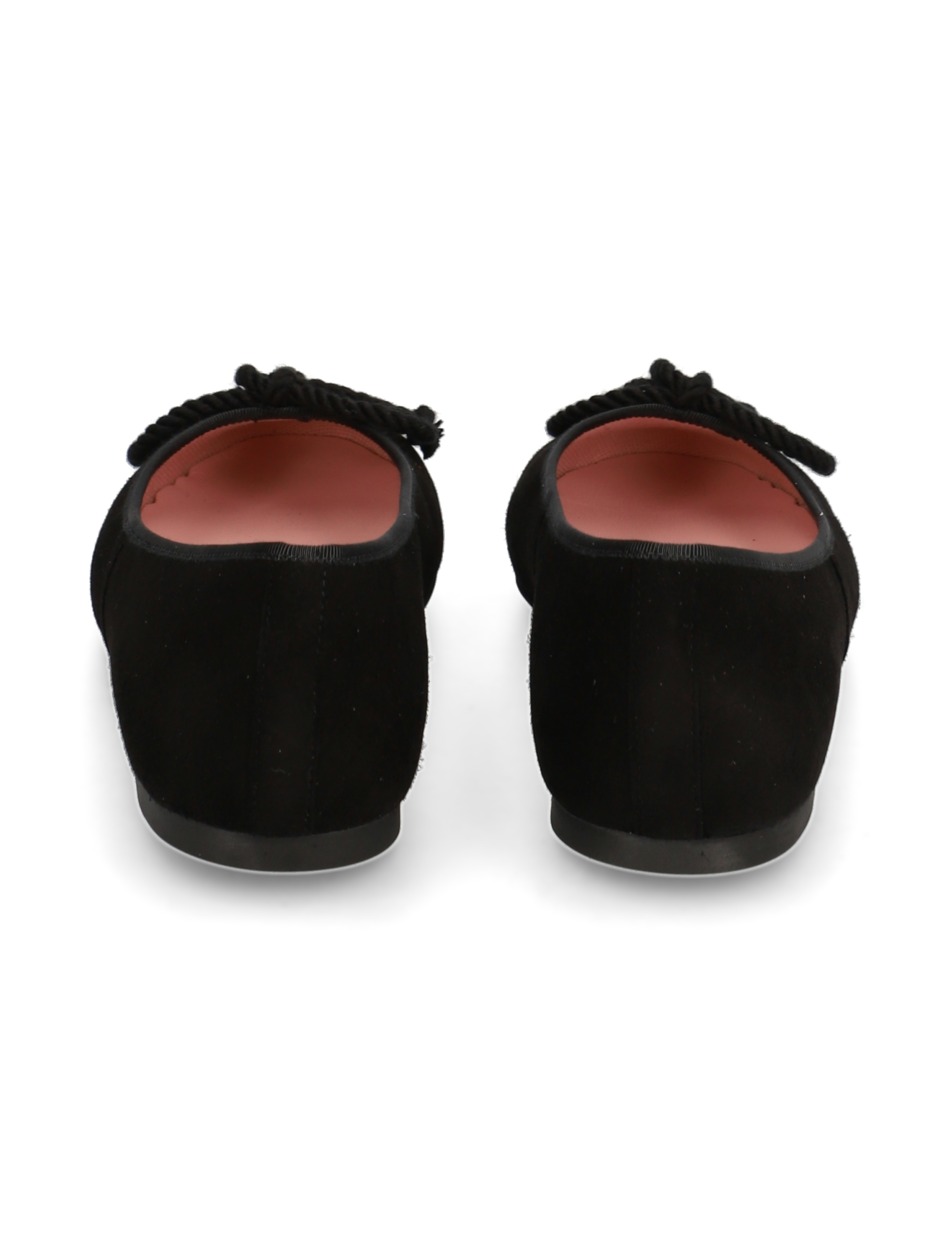 Veloursleder Ballerina