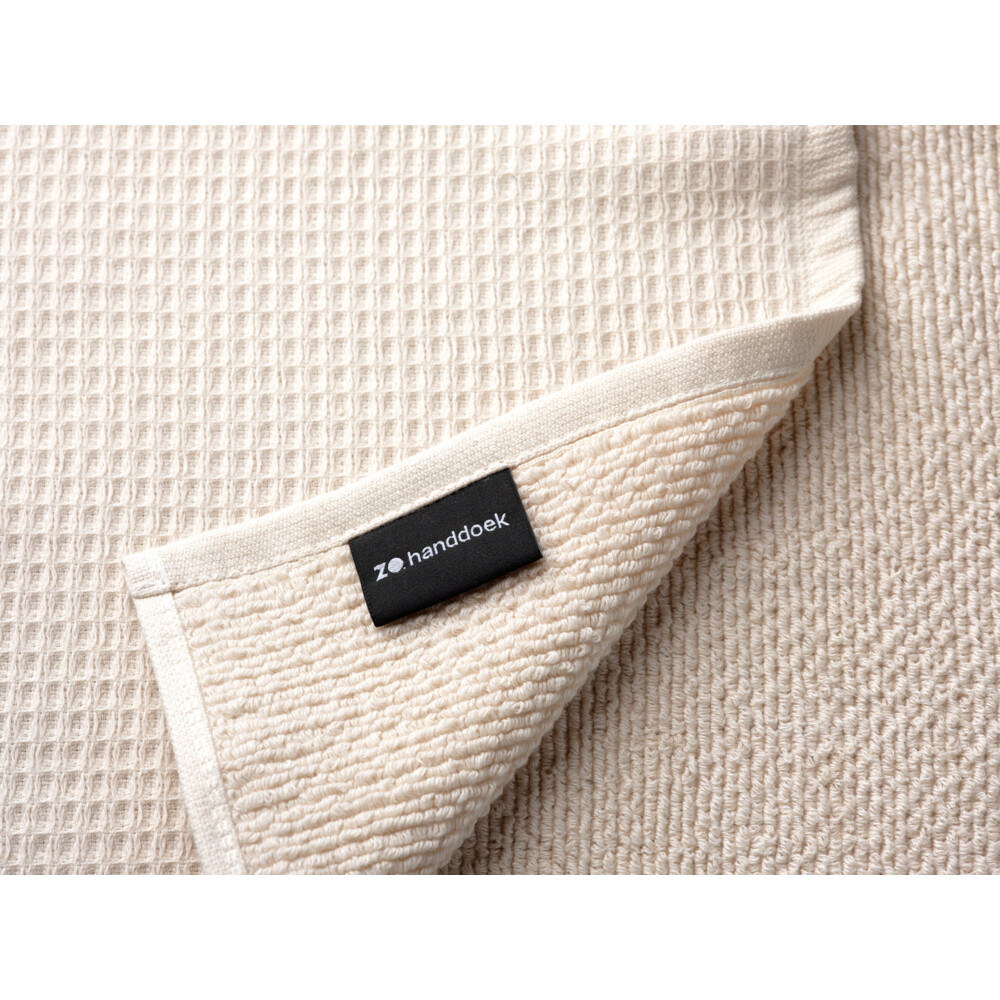ZO Handdoek Gerecycled Katoen Naturel2 stuks