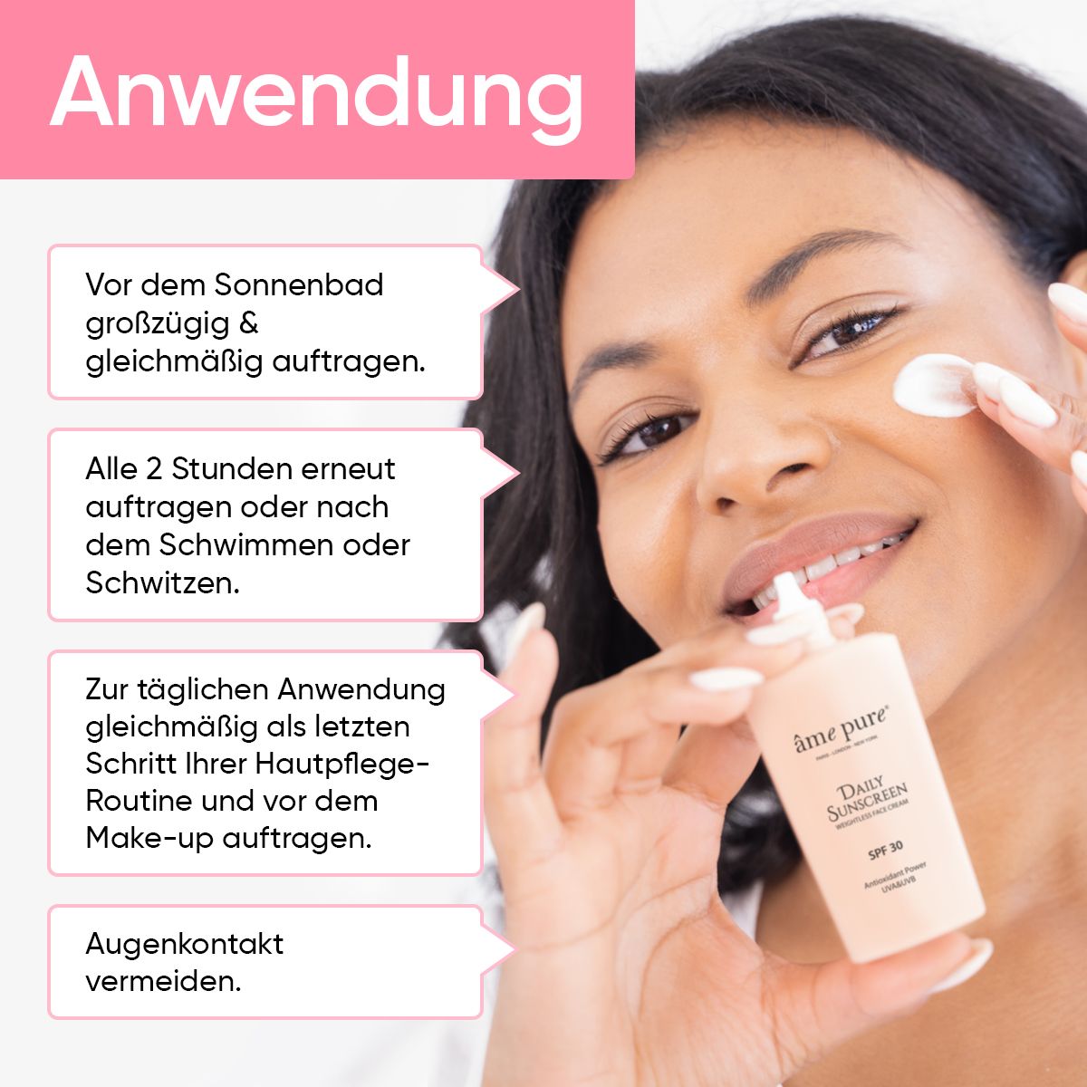 âme pure Daily Sunscreen Sonnencreme | SPF 30