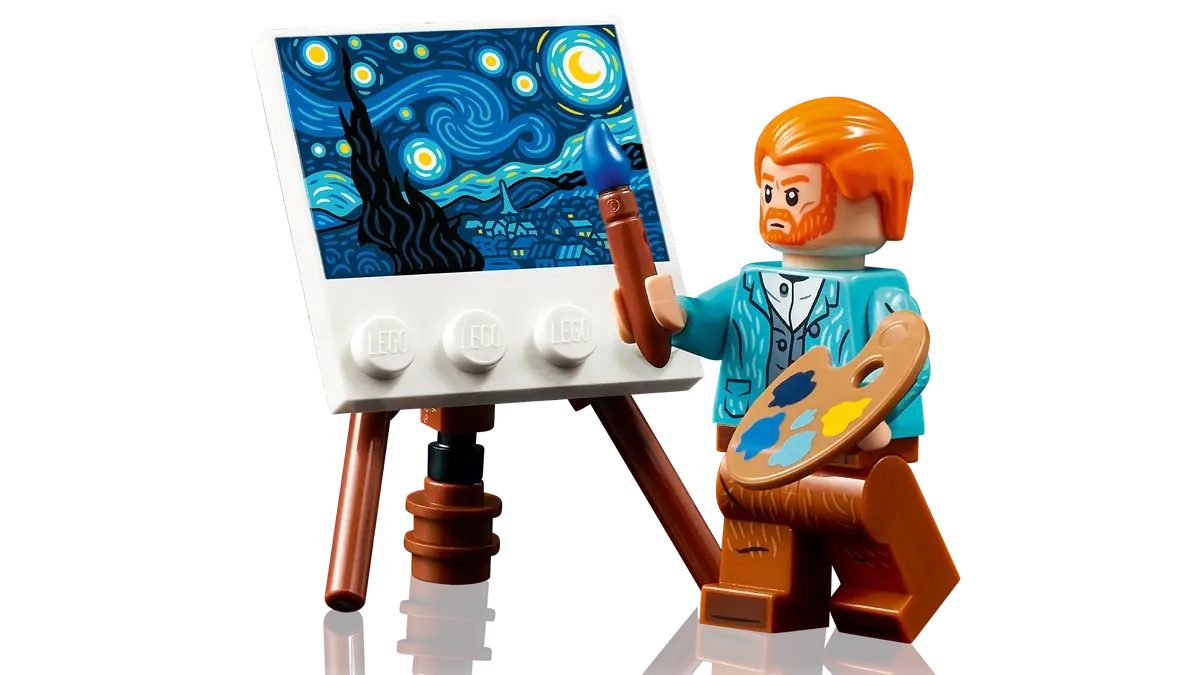 (2316-tlg. Set) Ideas Klemmbausteine Vincent van Gogh Modell Bausatz (21333) - Sternennacht