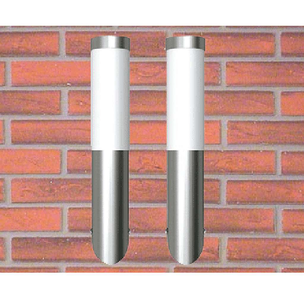 RVS tuinlampen, 6x36 cm