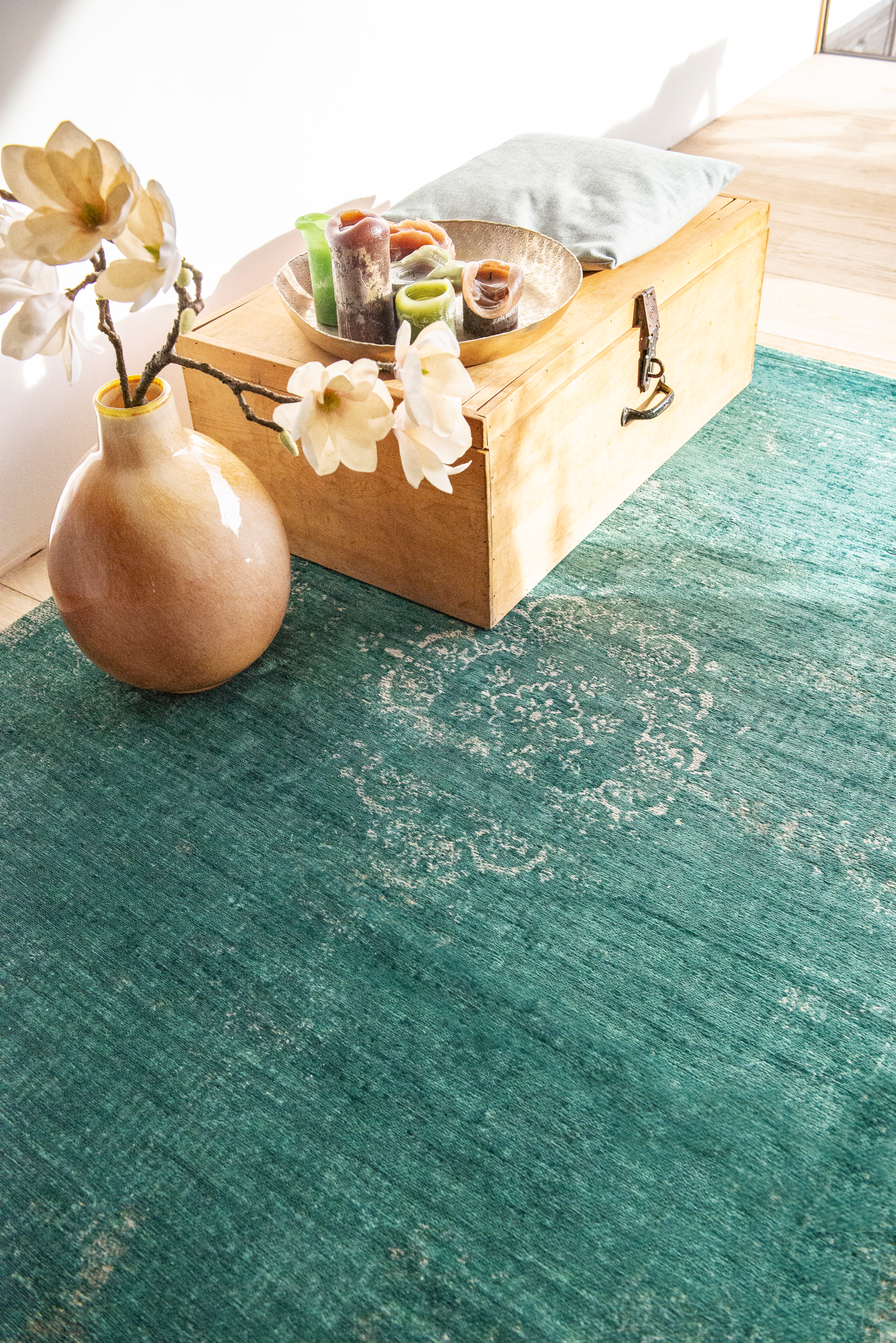 Ecorugs vloerkleed Medallion groen 170x240 cm