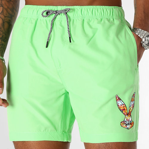 Short De Bain Bugs Bunny Graff Vert Fluo