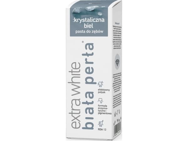 Hvit Perła Tannkrem Plus krystallhvit 75ml