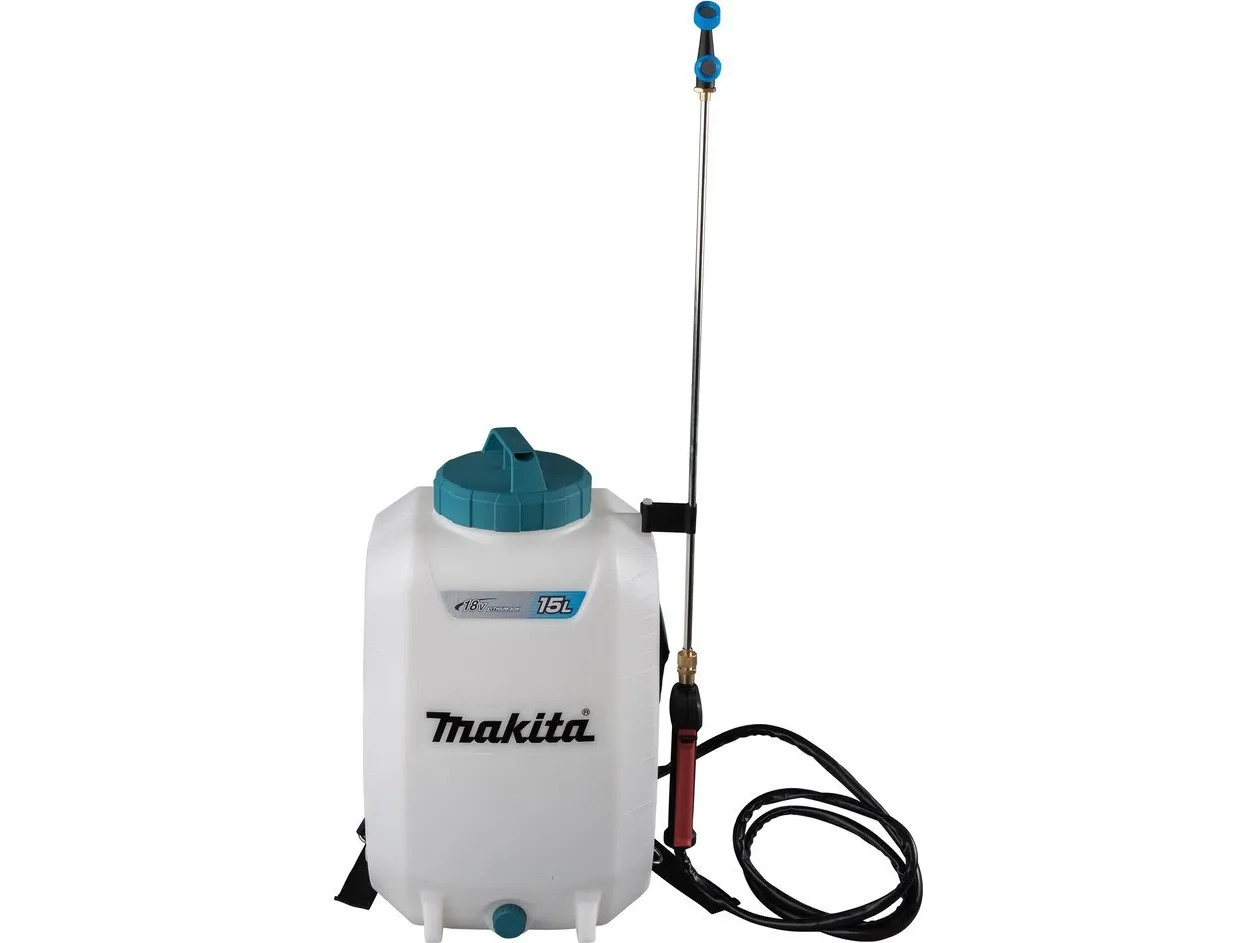 Makita DUS158Z, Rygsæk havesprøjte, 15 L, Blå, Hvid, 5 bar, Udendørs, 325 mm