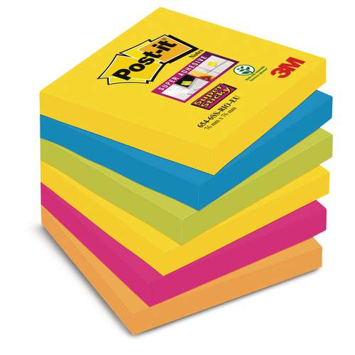 3M Post-it® Super Sticky Würfelblock, RIO DE JANEIRO Collection