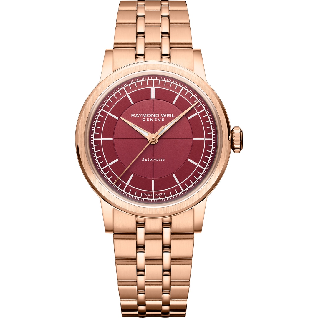 Raymond Weil Millesime Automatik Rosé / Weinrot Ø 35mm