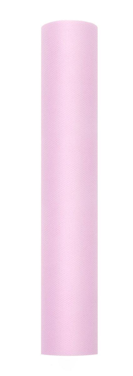 Lichtroze Tule Rol Pastel 30cm 9m
