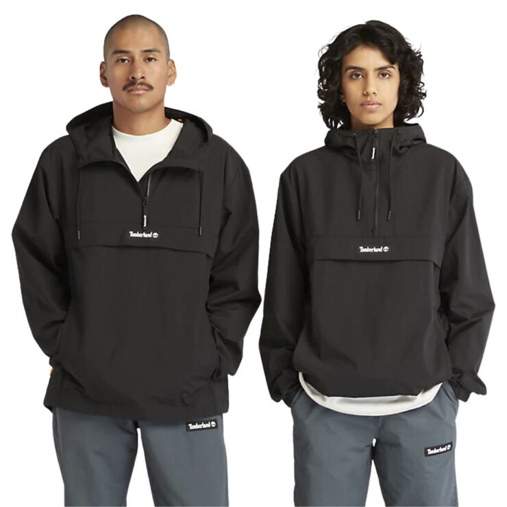 TIMBERLAND half-zip windbreaker jacket Black