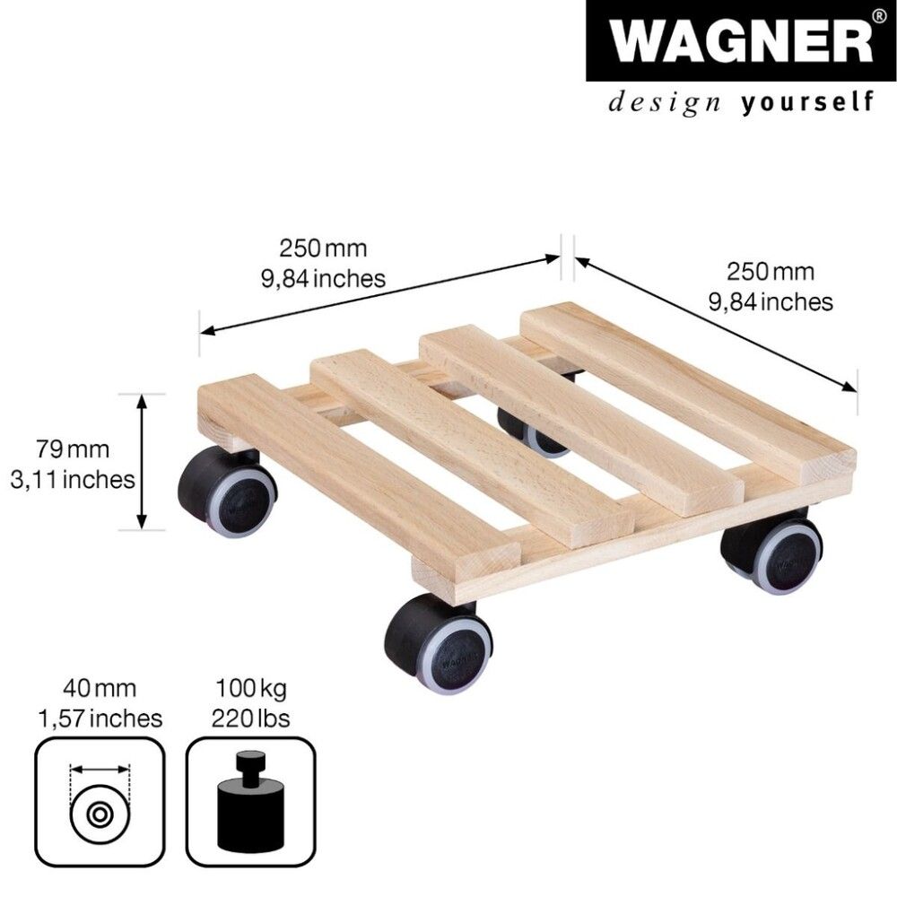 POTTETRALLE WAGNER 25X25CM TRE