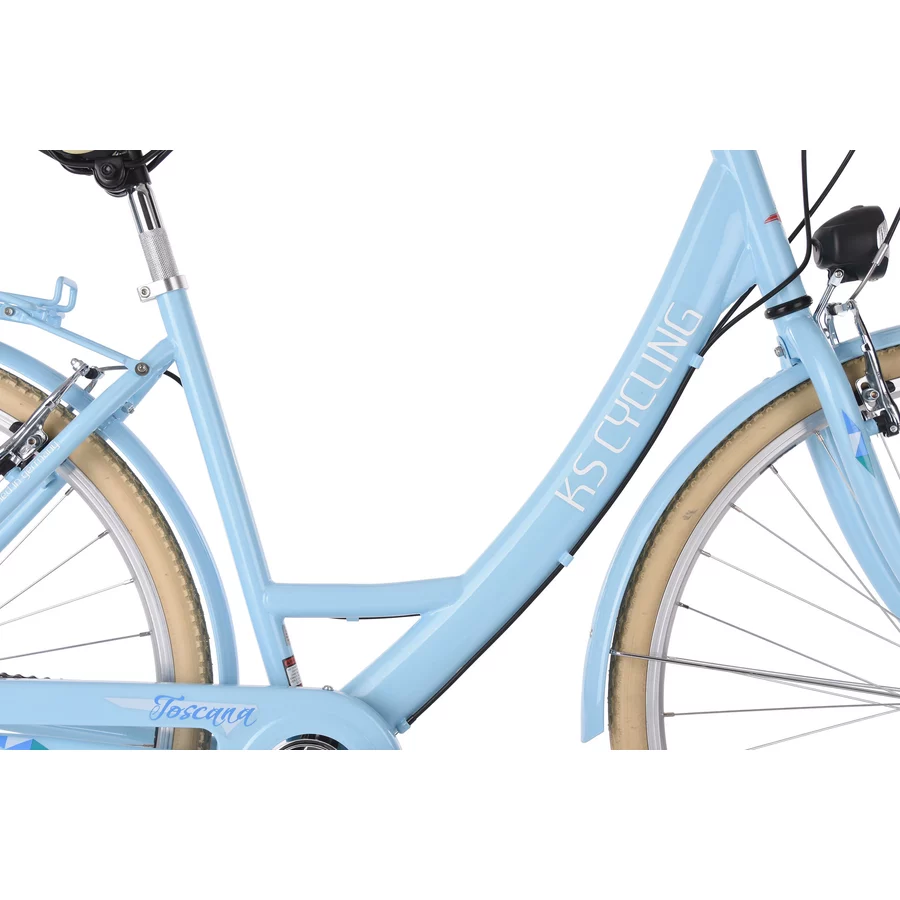 KS Cycling Damenfahrrad Cityrad 6-Gänge Toskana 28 Zoll Blau