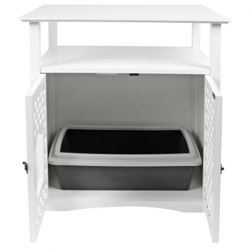 Armário para caixa de areia de gato Kerbl, branco
