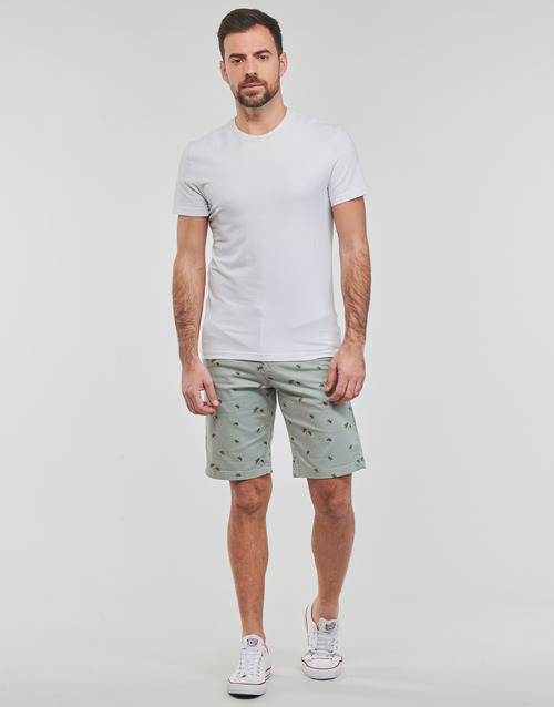 Jack & Jones - JPSTBOWIE JJSHORT PRINTED - Blanc / Bleu
