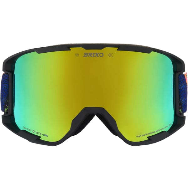 Masque de ski BRIKO MARLO BLACK FANTASY LIME